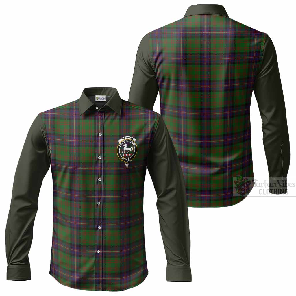 Cochrane Tartan Accent Long Sleeve Button Shirts with Family Crest