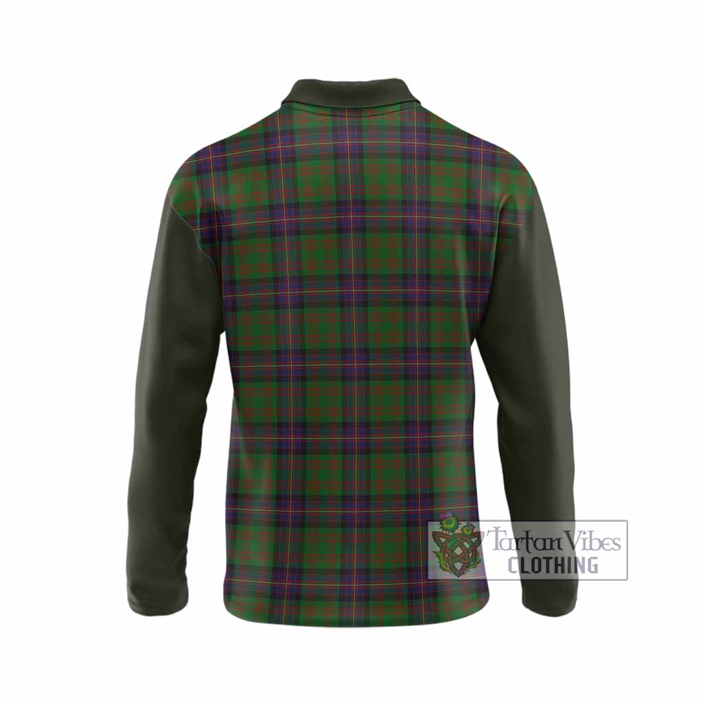 Cochrane Tartan Accent Long Sleeve Polo Shirt with Family Crest
