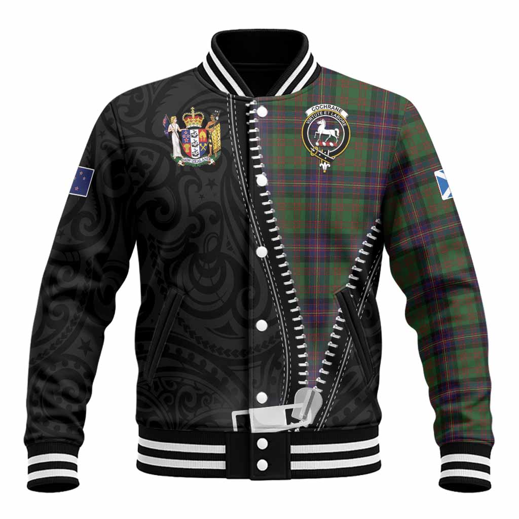 Cochrane Tartan Baseball Jacket New Zealand Pattern Unique Zipper Stylized