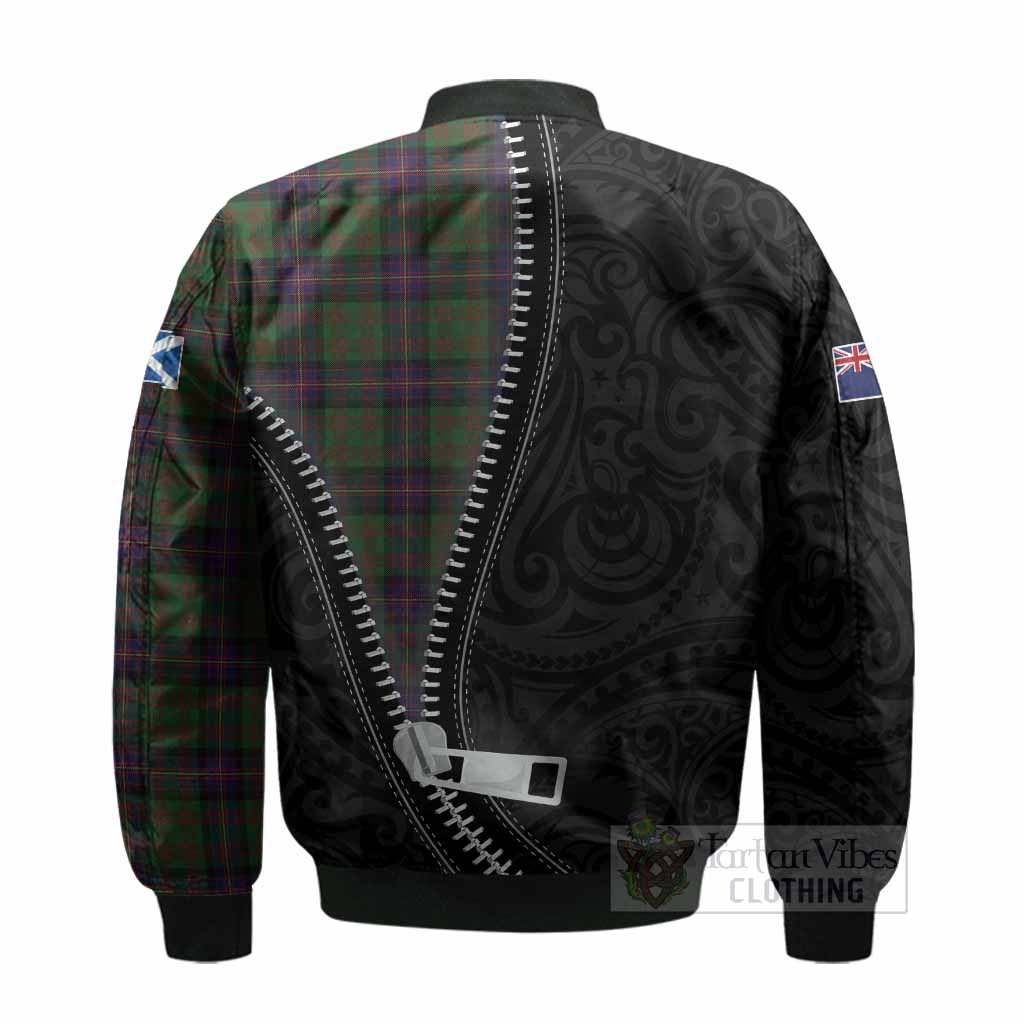Cochrane Tartan Bomber Jacket New Zealand Pattern Unique Zipper Stylized