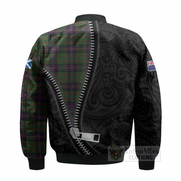 Cochrane Tartan Bomber Jacket New Zealand Pattern Unique Zipper Stylized