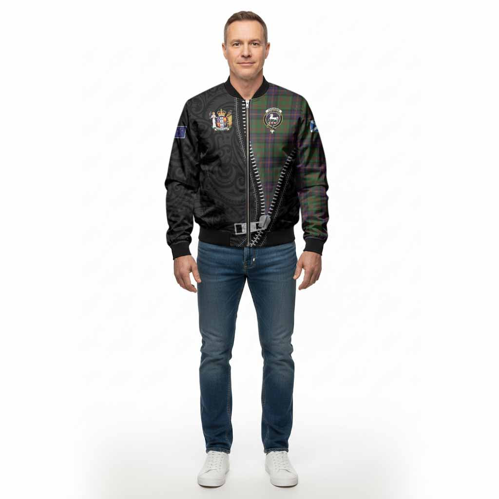 Cochrane Tartan Bomber Jacket New Zealand Pattern Unique Zipper Stylized