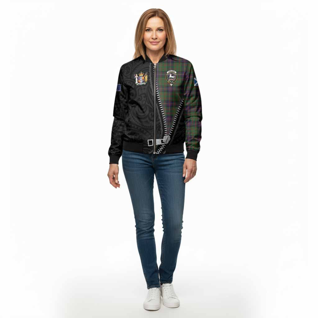 Cochrane Tartan Bomber Jacket New Zealand Pattern Unique Zipper Stylized