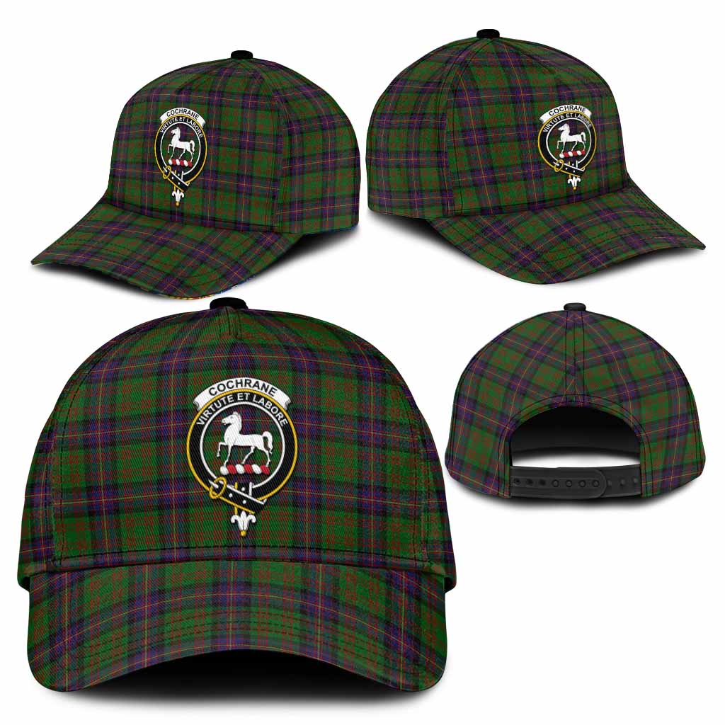 Cochrane Tartan Classic Cap with Family Crest