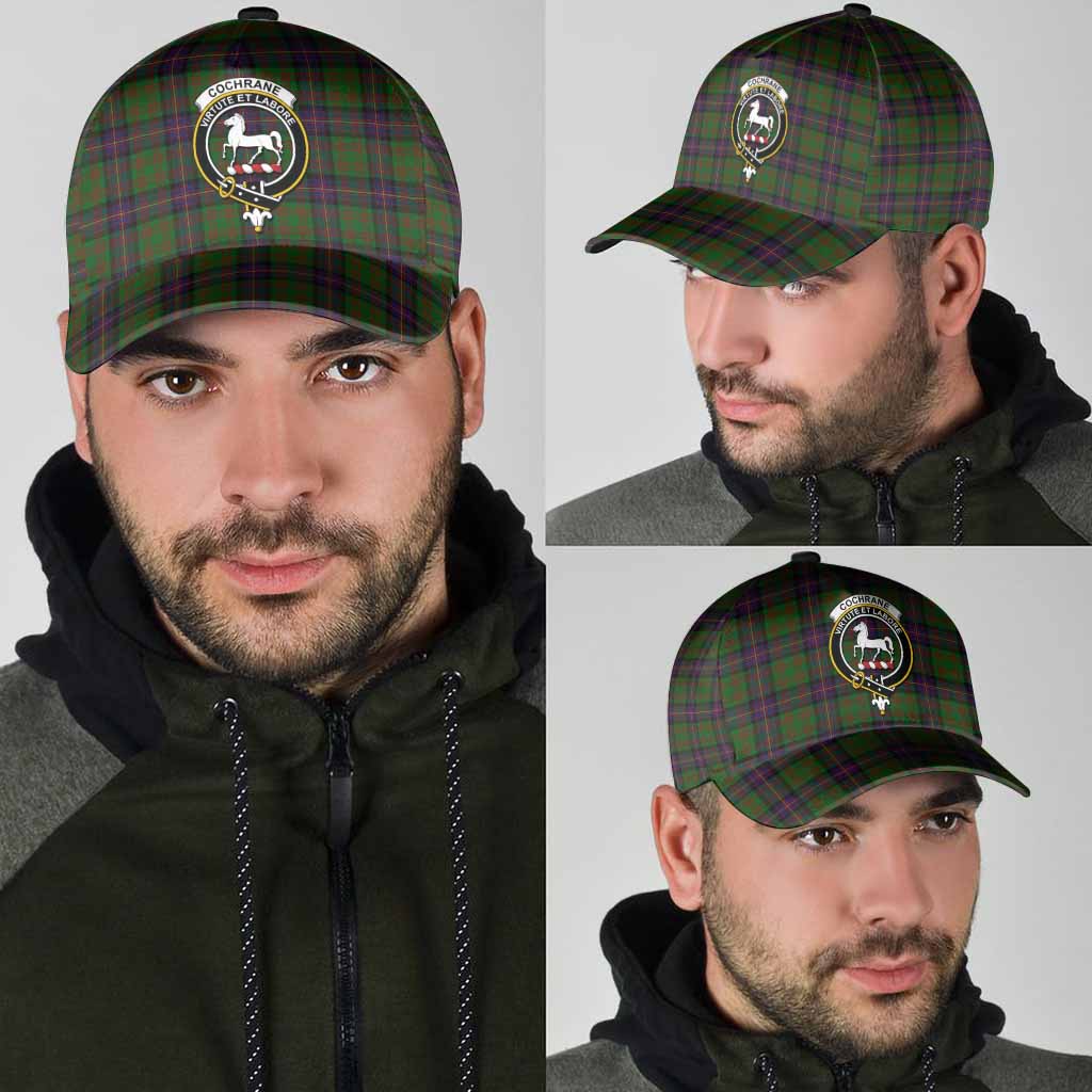 Cochrane Tartan Classic Cap with Family Crest