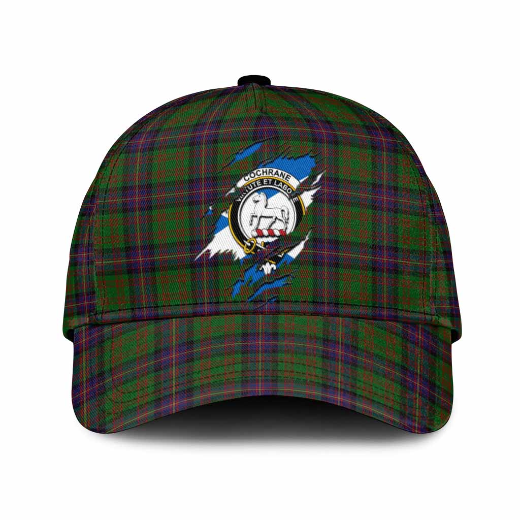 Cochrane Tartan Classic Cap with Family Crest In Me Style