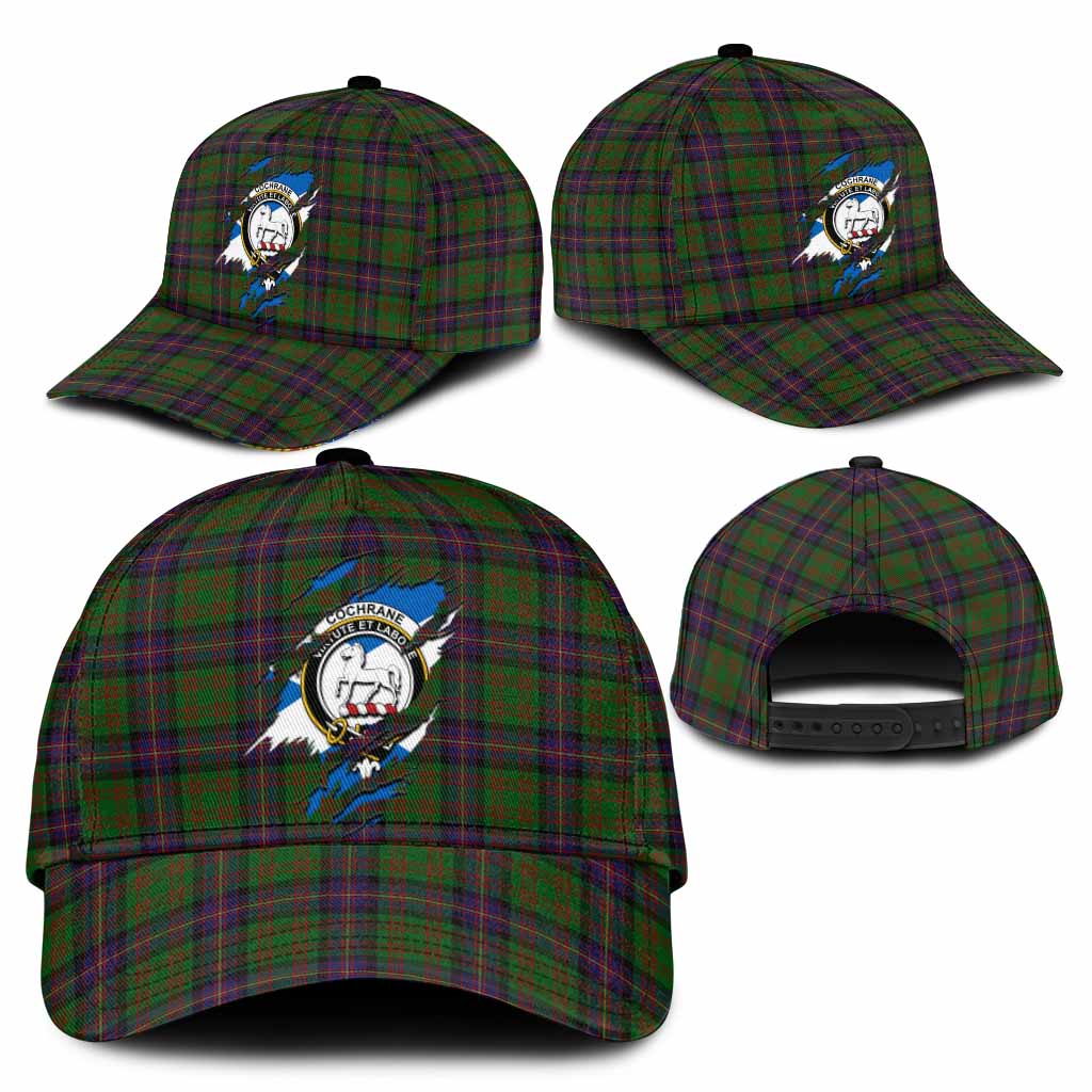 Cochrane Tartan Classic Cap with Family Crest In Me Style