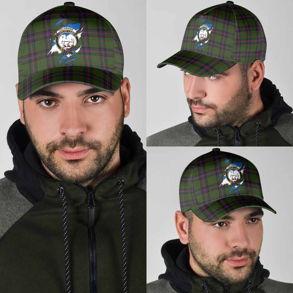 Cochrane Tartan Classic Cap with Family Crest In Me Style