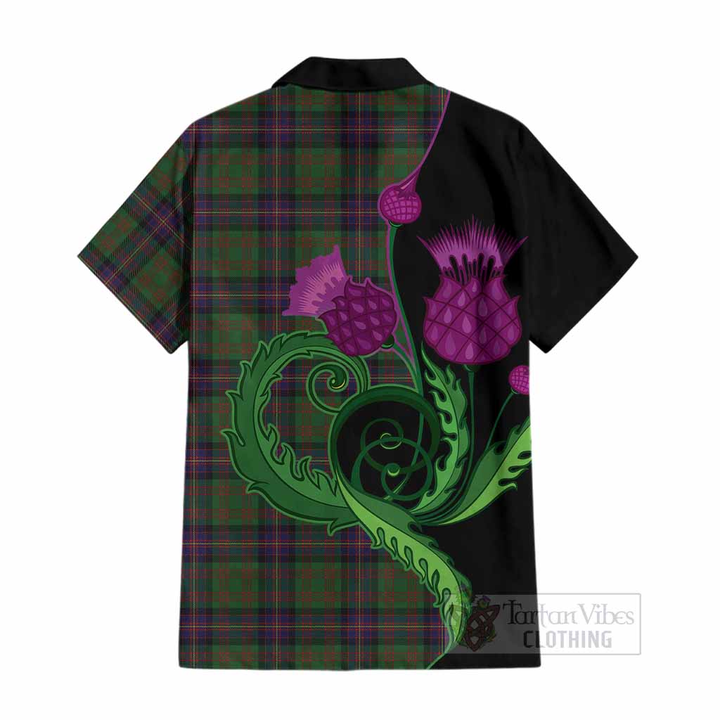 Cochrane Tartan Cotton Hawaiian Shirt Traditional Scottish Thistle