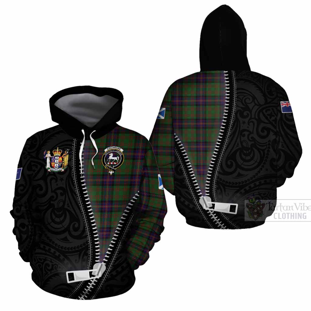 Cochrane Tartan Cotton Hoodie New Zealand Pattern Unique Zipper Stylized