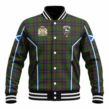 Cochrane Tartan Crest Baseball Jacket Scotland Coat of Arm Flag Style - Tartan Vibes Clothing