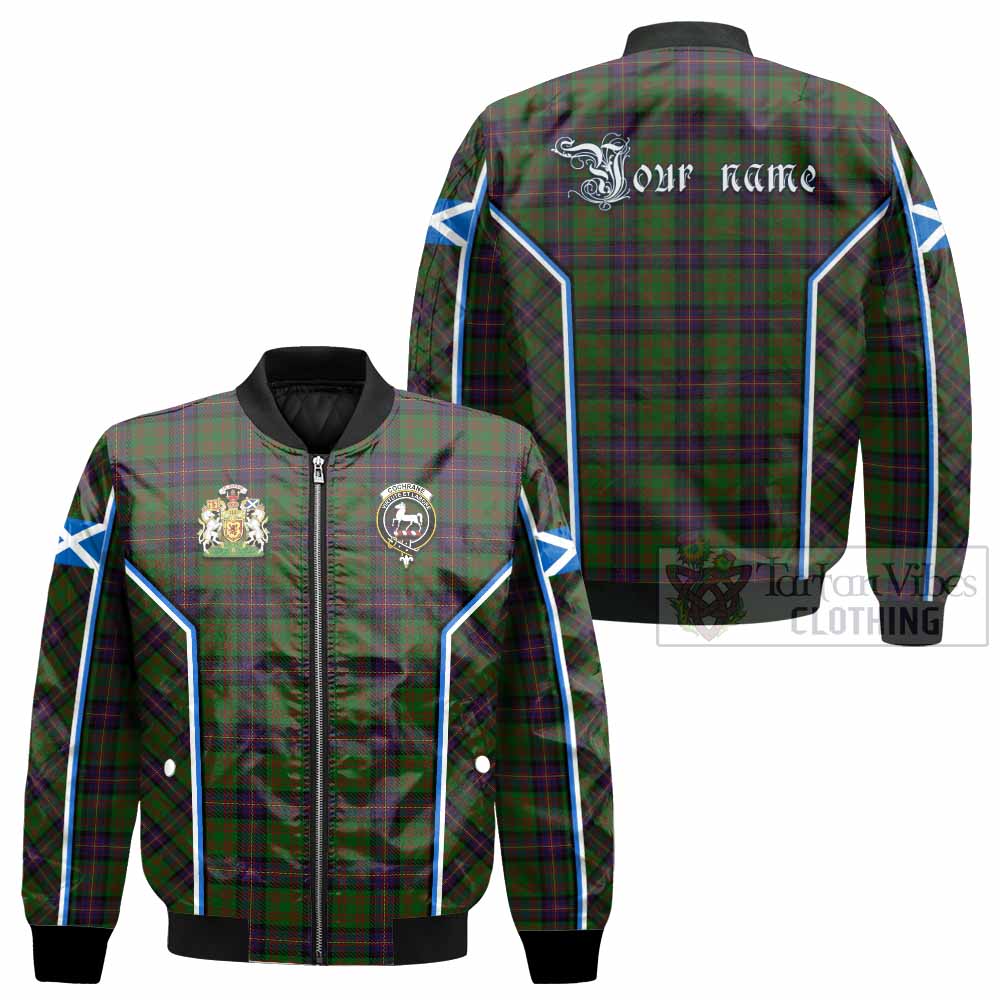 Cochrane Tartan Crest Bomber Jacket Scotland Coat of Arm Flag Style - Tartan Vibes Clothing