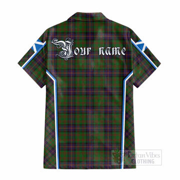 Cochrane Tartan Crest Cotton Hawaiian Shirt Scotland Coat of Arm Flag Style - Tartan Vibes Clothing