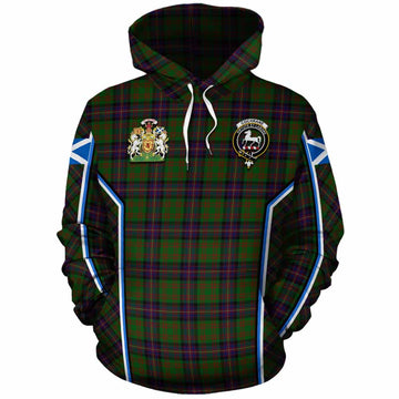 Cochrane Tartan Crest Cotton Hoodie Scotland Coat of Arm Flag Style