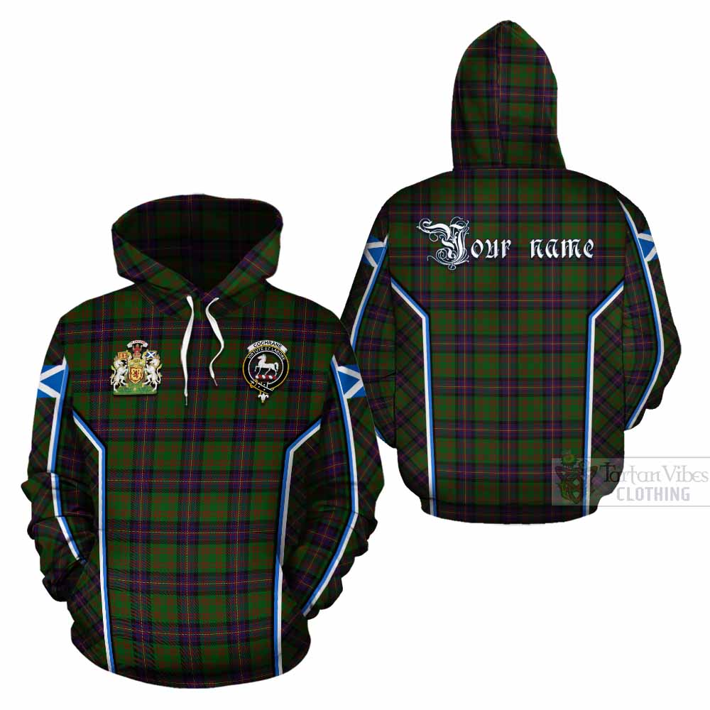 Cochrane Tartan Crest Cotton Hoodie Scotland Coat of Arm Flag Style - Tartan Vibes Clothing