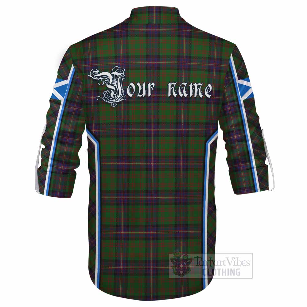 Cochrane Tartan Crest Ghillie Kilt Shirt Scotland Coat of Arm Flag Style - Tartan Vibes Clothing