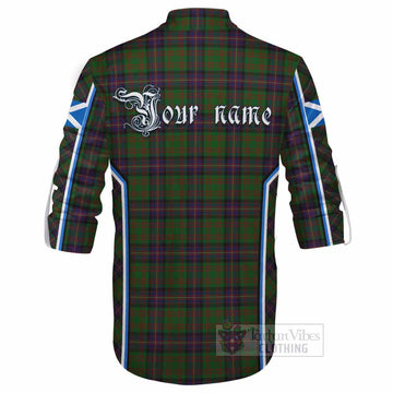 Cochrane Tartan Crest Ghillie Kilt Shirt Scotland Coat of Arm Flag Style