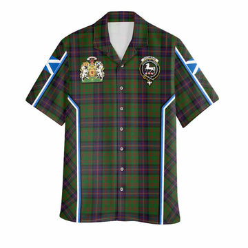 Cochrane Tartan Crest Hawaiian Shirt Scotland Coat of Arm Flag Style