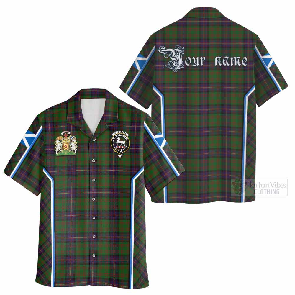 Cochrane Tartan Crest Hawaiian Shirt Scotland Coat of Arm Flag Style - Tartan Vibes Clothing