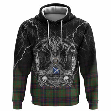 Cochrane Tartan Crest Hoodie Celtic Odin's Raven Legacy