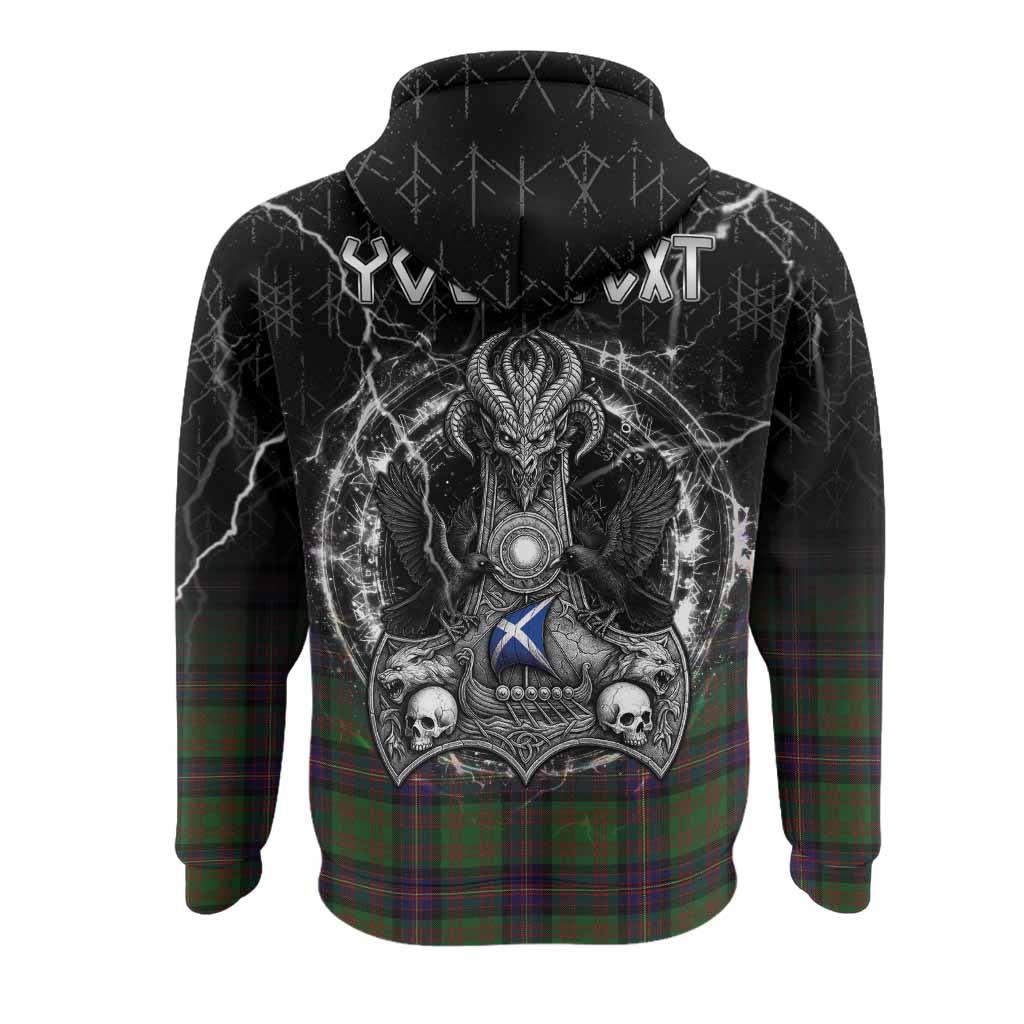 Cochrane Tartan Crest Hoodie Celtic Odin's Raven Legacy