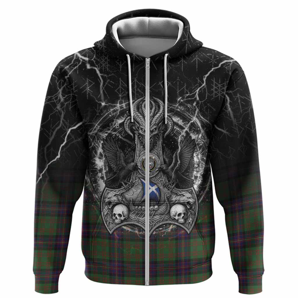 Cochrane Tartan Crest Hoodie Celtic Odin's Raven Legacy