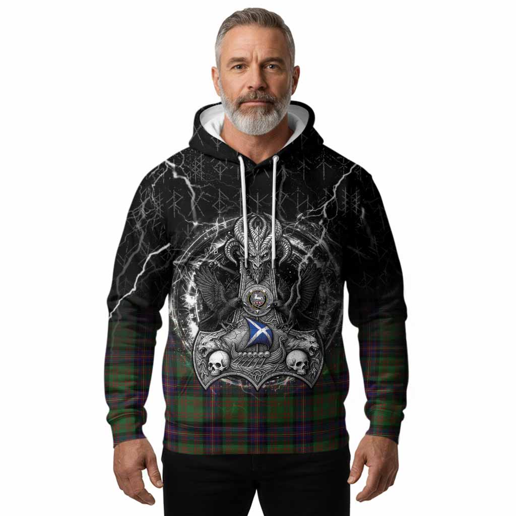 Cochrane Tartan Crest Hoodie Celtic Odin's Raven Legacy