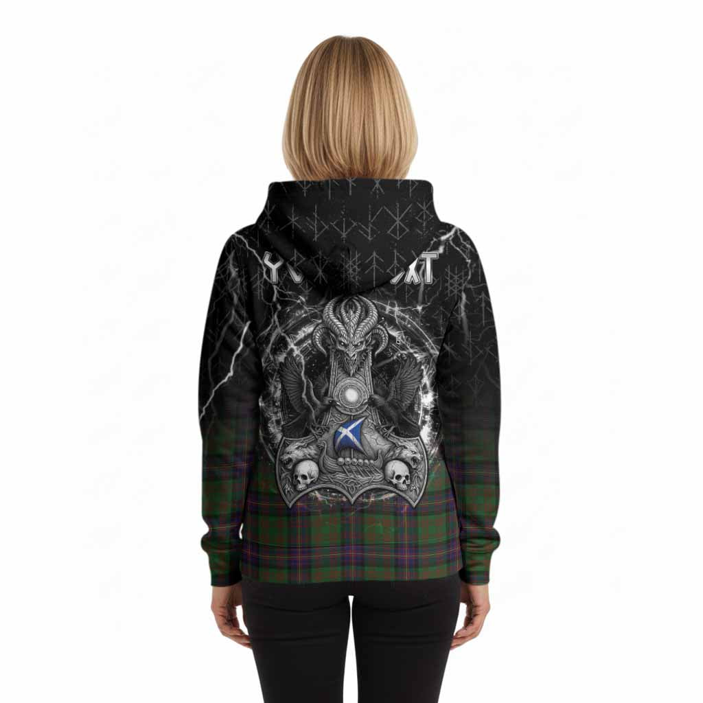 Cochrane Tartan Crest Hoodie Celtic Odin's Raven Legacy