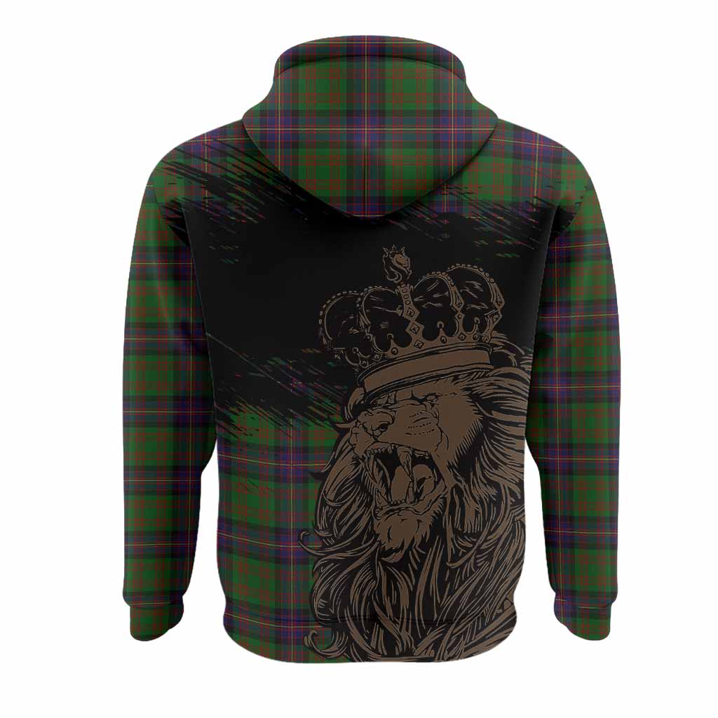 Cochrane Tartan Crest Hoodie Crowned Lion Heritage Style