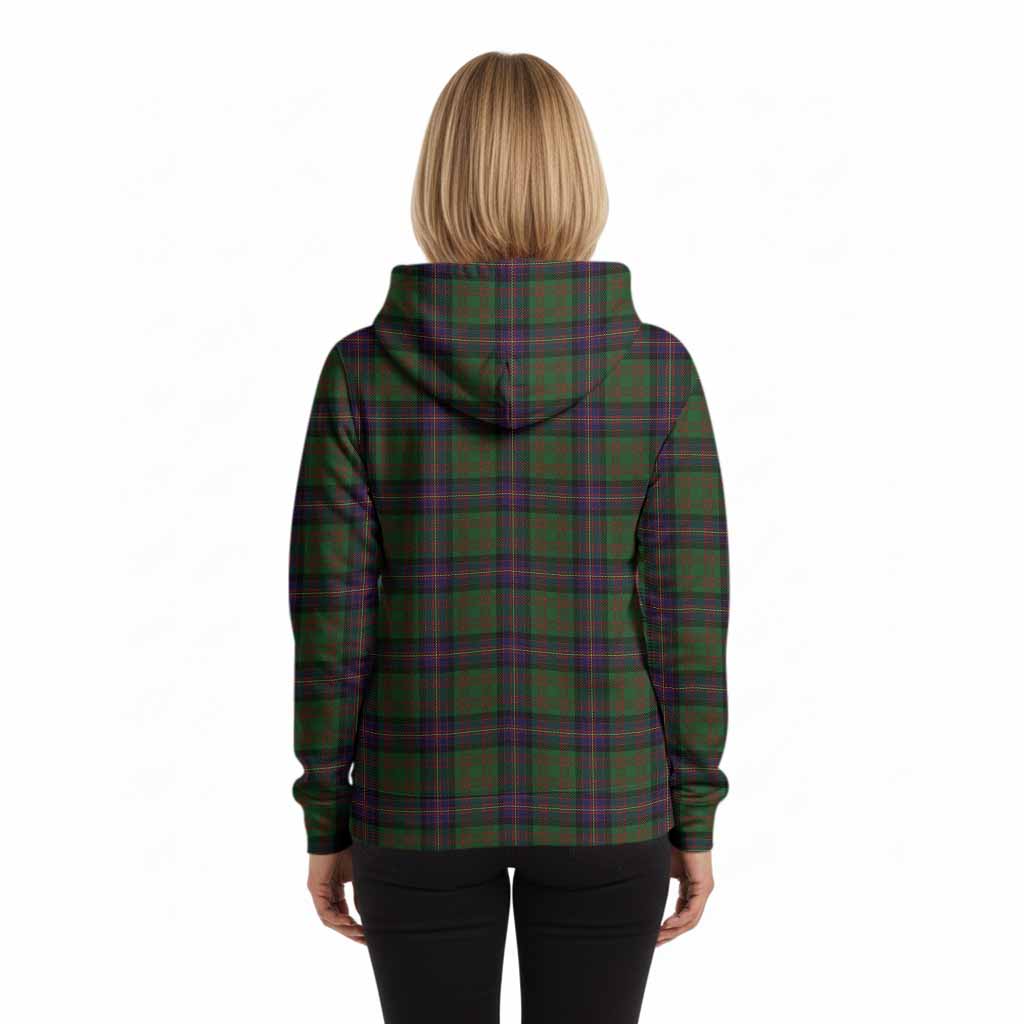 Cochrane Tartan Crest Hoodie Ferocious Lion Style