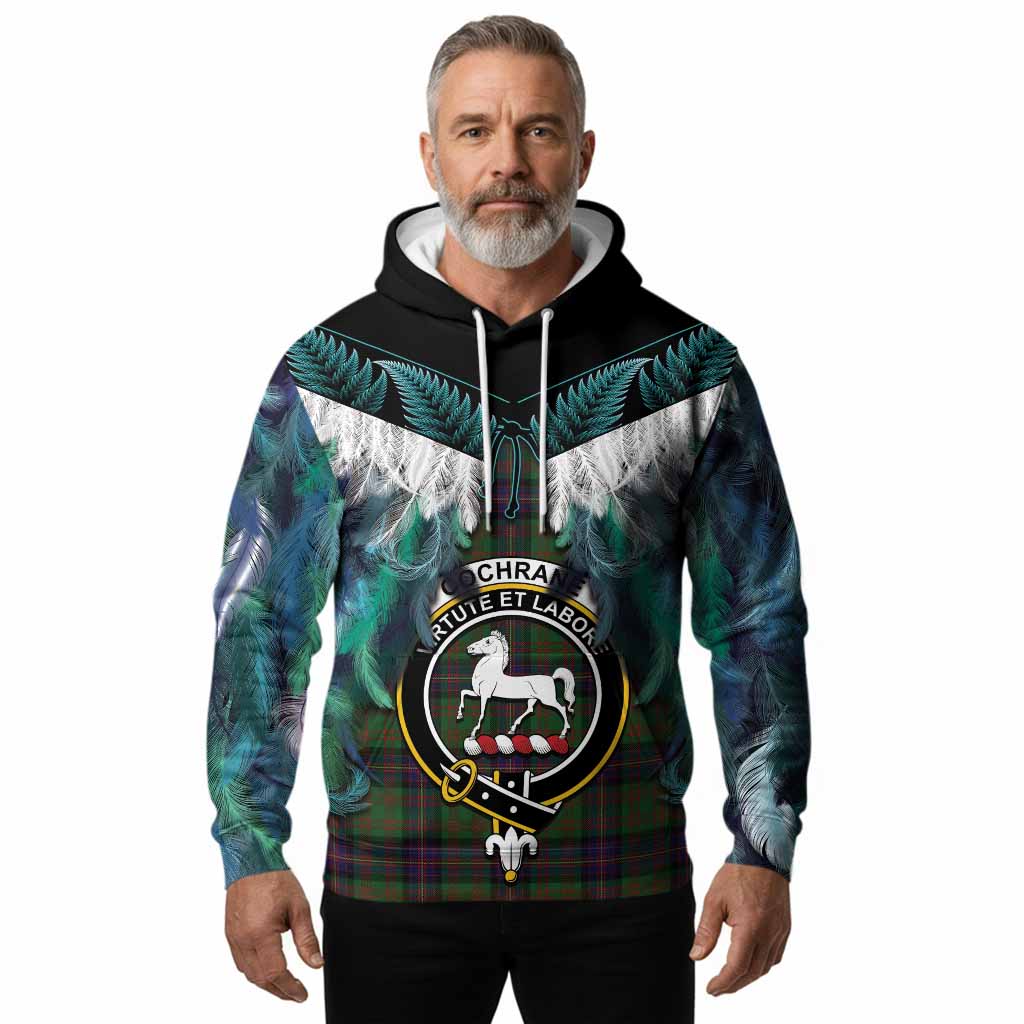 Cochrane Tartan Crest Hoodie New Zealand Maori Korowai Cloak
