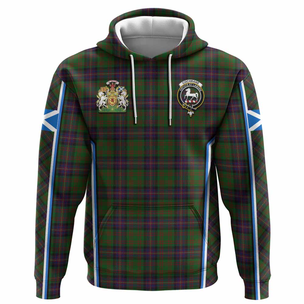 Cochrane Tartan Crest Hoodie Scotland Coat of Arm Flag Style - Tartan Vibes Clothing