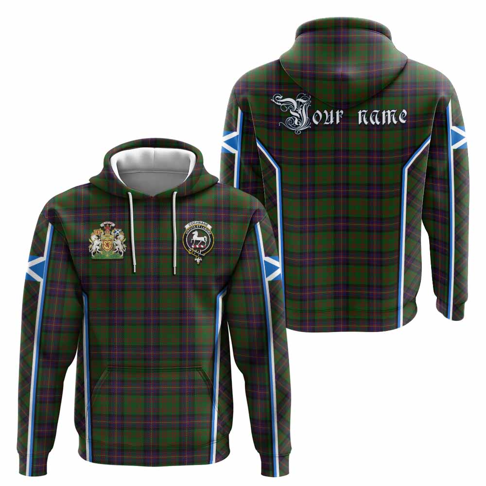 Cochrane Tartan Crest Hoodie Scotland Coat of Arm Flag Style - Tartan Vibes Clothing