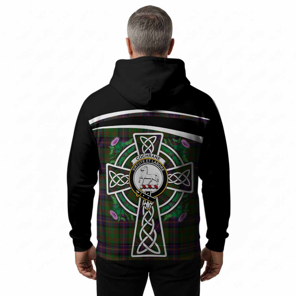 Cochrane Tartan Crest Hoodie Scottish Thistle Celtic Cross Alba Gu Brath