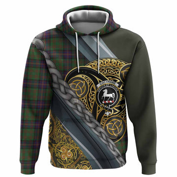 Cochrane Tartan Crest Hoodie Scottish Triskele Celtic