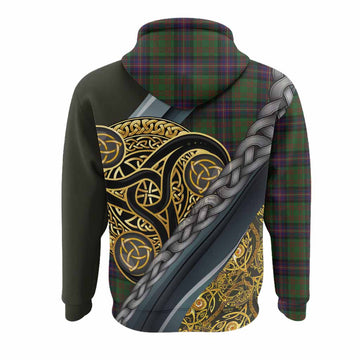 Cochrane Tartan Crest Hoodie Scottish Triskele Celtic