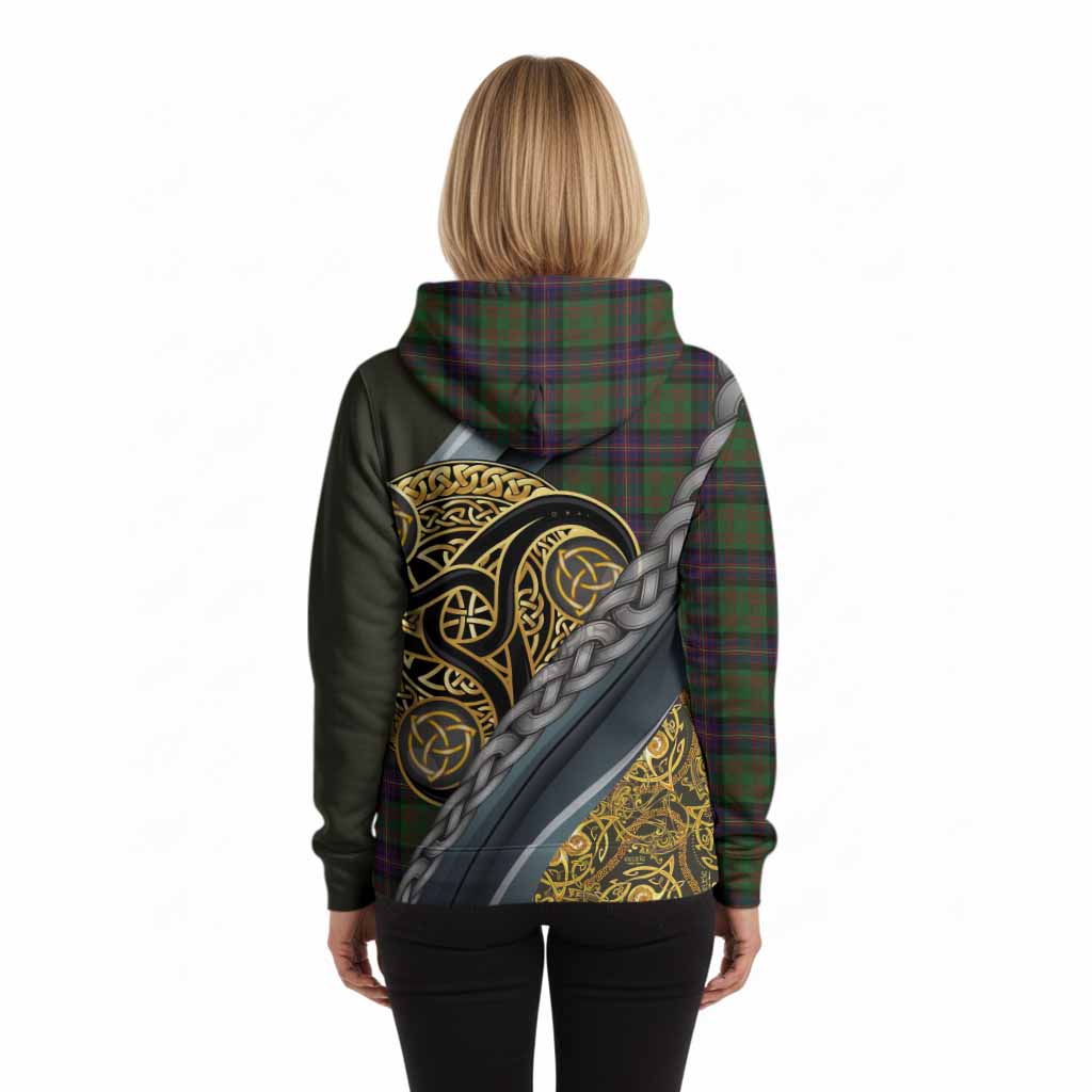Cochrane Tartan Crest Hoodie Scottish Triskele Celtic