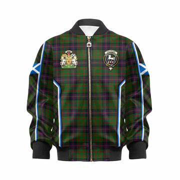 Cochrane Tartan Crest Kid Bomber Jacket Scotland Coat of Arm Flag Style