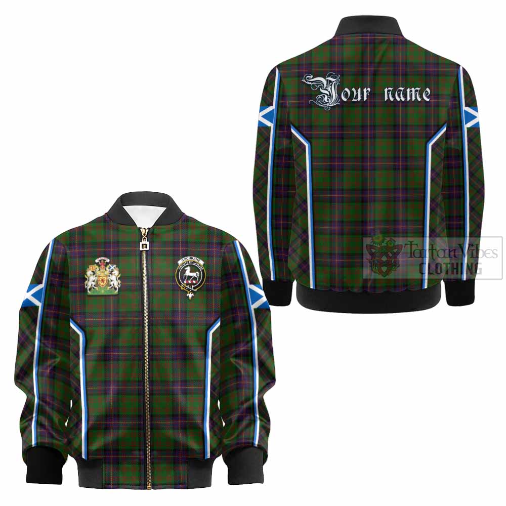 Cochrane Tartan Crest Kid Bomber Jacket Scotland Coat of Arm Flag Style - Tartan Vibes Clothing