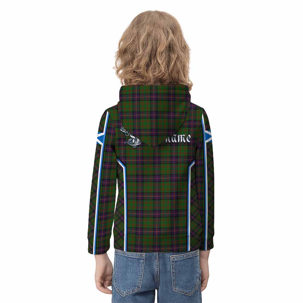 Cochrane Tartan Crest Kid Hoodie Scotland Coat of Arm Flag Style - Tartan Vibes Clothing