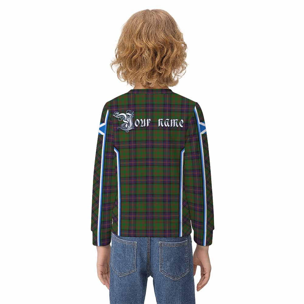 Cochrane Tartan Crest Kid Knitted Sweatshirt Scotland Coat of Arm Flag Style - Tartan Vibes Clothing