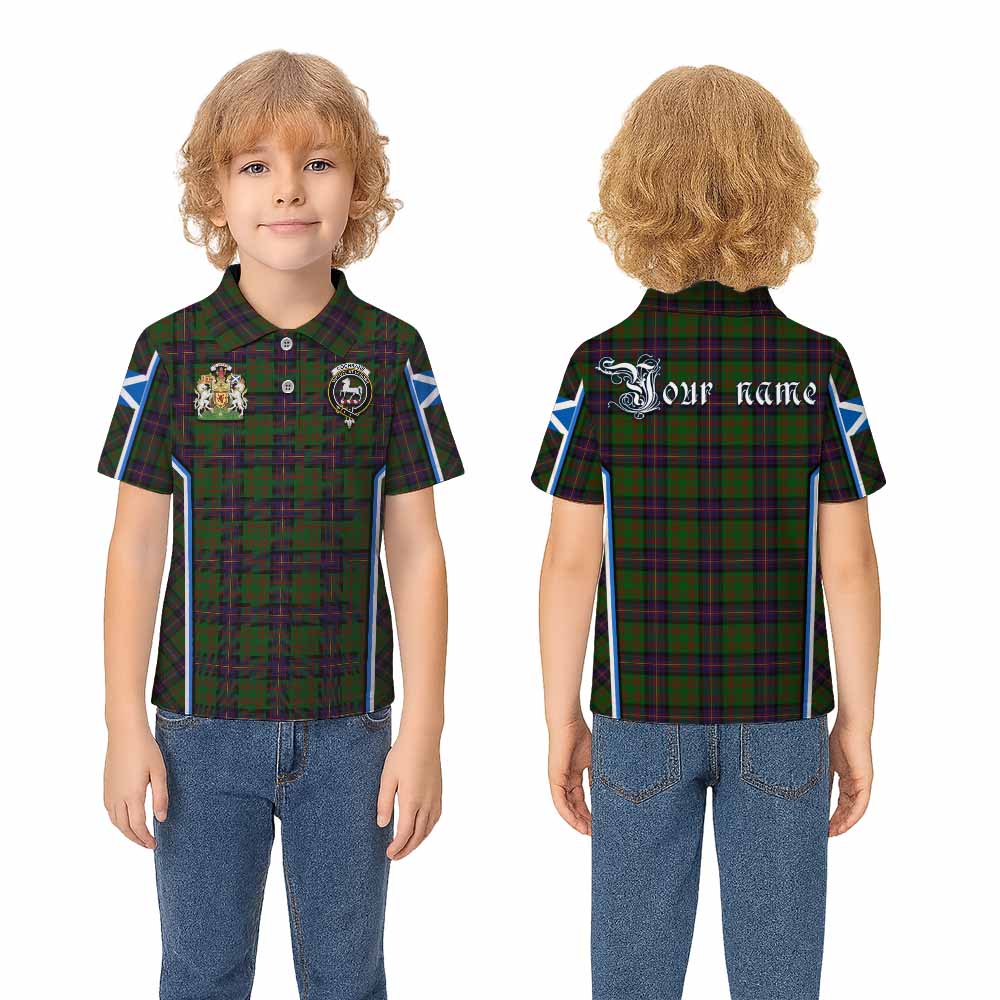 Cochrane Tartan Crest Kid Polo Shirt Scotland Coat of Arm Flag Style - Tartan Vibes Clothing