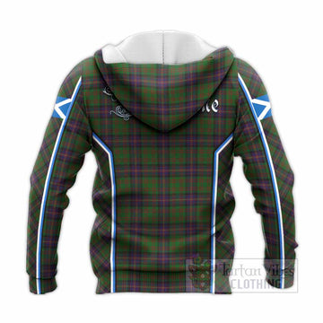 Cochrane Tartan Crest Knitted Hoodie Scotland Coat of Arm Flag Style