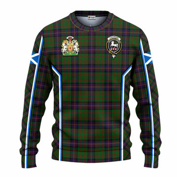 Cochrane Tartan Crest Knitted Sweater Scotland Coat of Arm Flag Style - Tartan Vibes Clothing