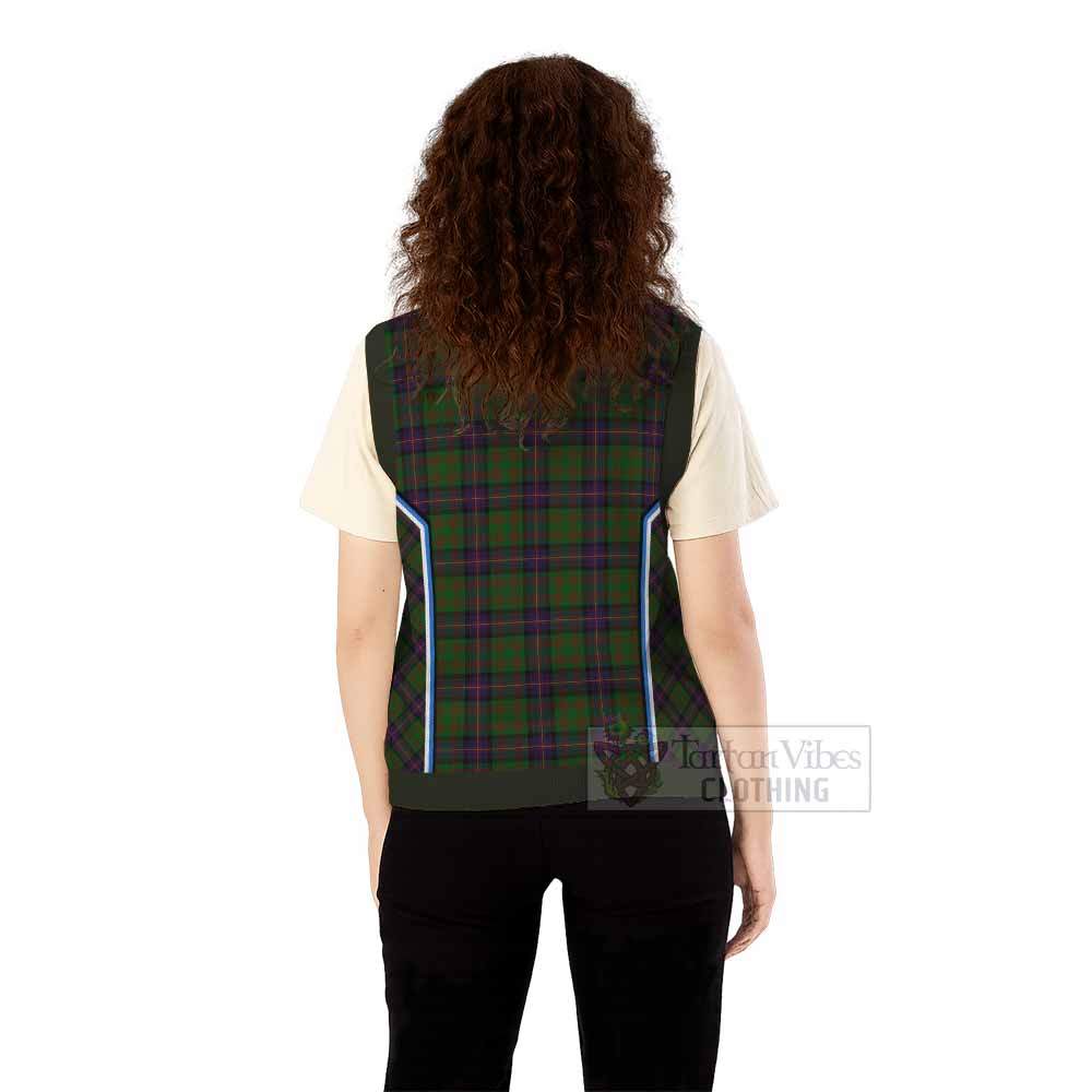 Cochrane Tartan Crest Knitted V-Neck Vest Scotland Coat of Arm Flag Style - Tartan Vibes Clothing