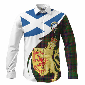 Cochrane Tartan Crest Lion Rampant Long Sleeve Button Shirts Classic Scottish Style