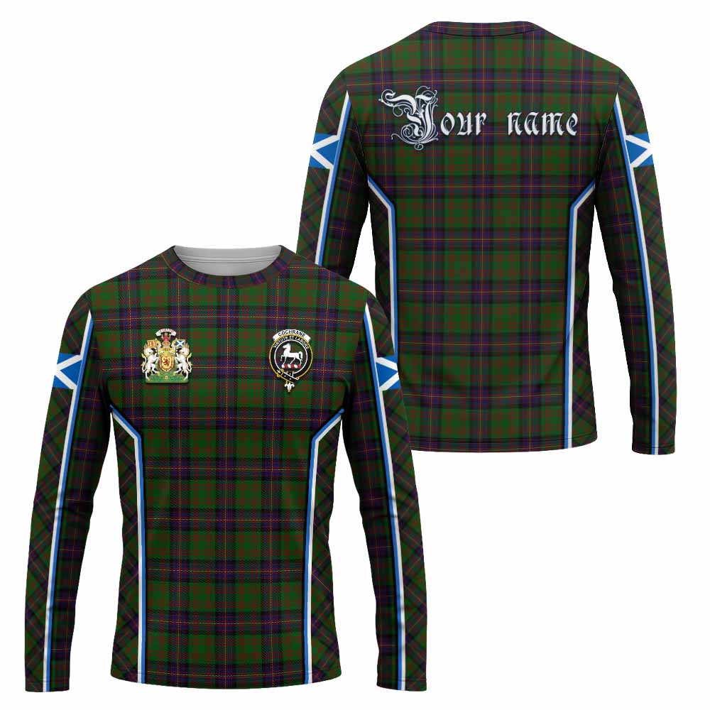 Cochrane Tartan Crest Long Sleeve T-Shirt Scotland Coat of Arm Flag Style - Tartan Vibes Clothing