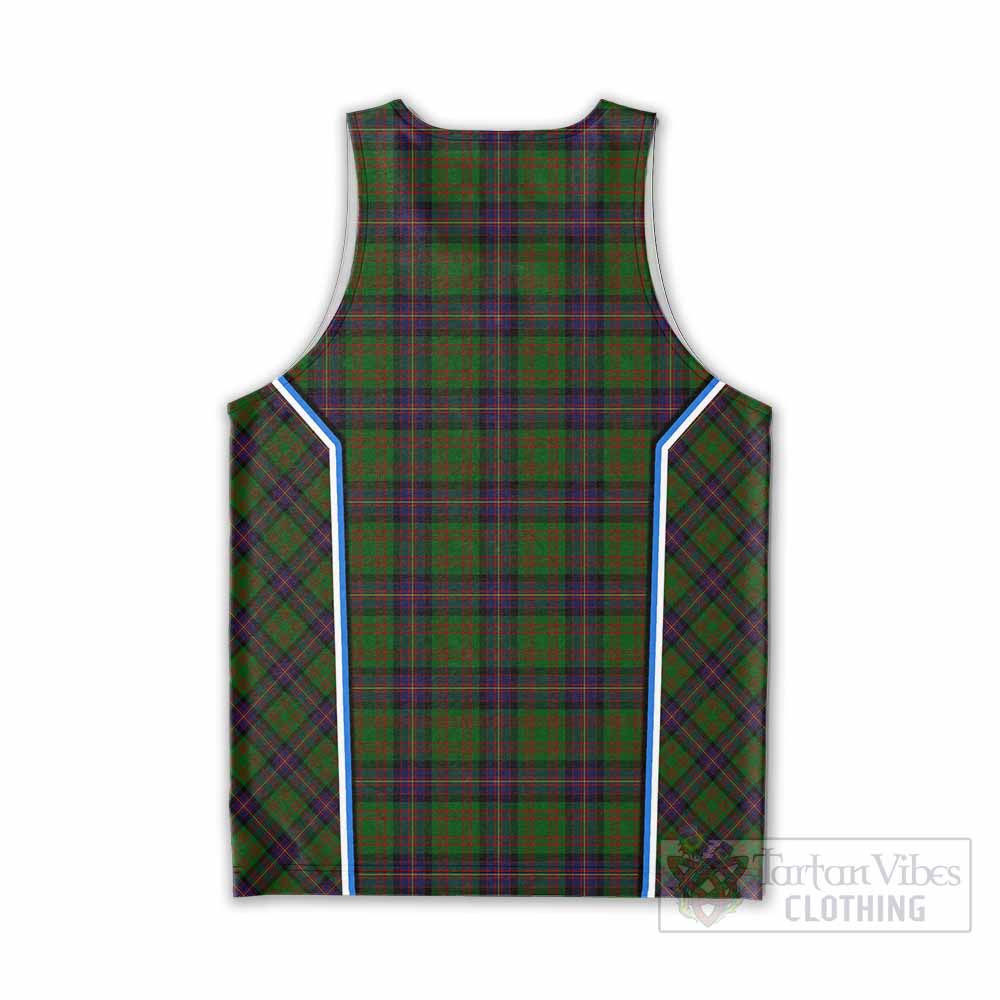 Cochrane Tartan Crest Men Tank Top Scotland Coat of Arm Flag Style - Tartan Vibes Clothing