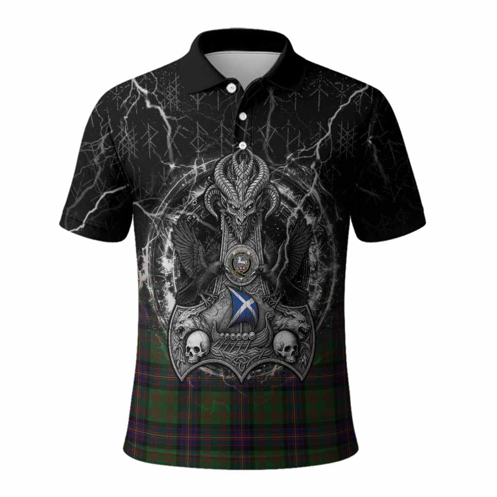 Cochrane Tartan Crest Polo Shirt Celtic Odin's Raven Legacy