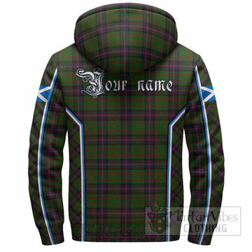 Cochrane Tartan Crest Sherpa Hoodie Scotland Coat of Arm Flag Style